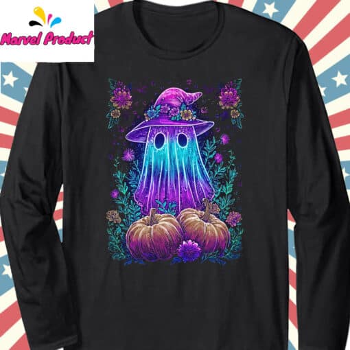 Trendy Halloween Ghost Neon Shirt - Image 2