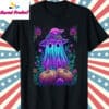 Trendy Halloween Ghost Neon Shirt T Shirt Black