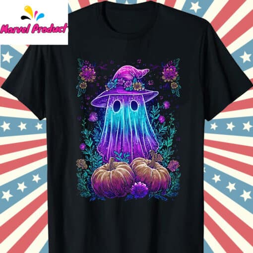 Trendy Halloween Ghost Neon Shirt