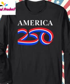 Trump Celebration 250th Anniversary USA Long Sleeve Black