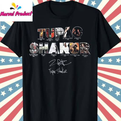 Tupac Shakur Album Discography & Signature Fan Shirt