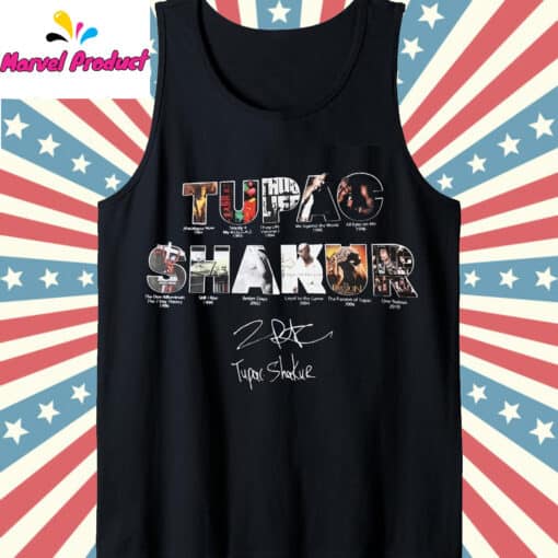 Tupac Shakur Album Discography & Signature Fan Shirt - Image 4