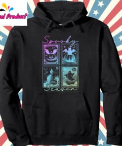 Vintage Halloween Horror Night Shirt Hoodie Black
