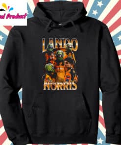Vintage Lando Norris Shirt Hoodie Black