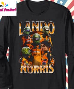 Vintage Lando Norris Shirt Long Sleeve Black