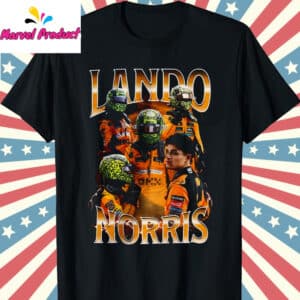 Vintage Lando Norris Shirt 12 Vintage Lando Norris T Shirt Black