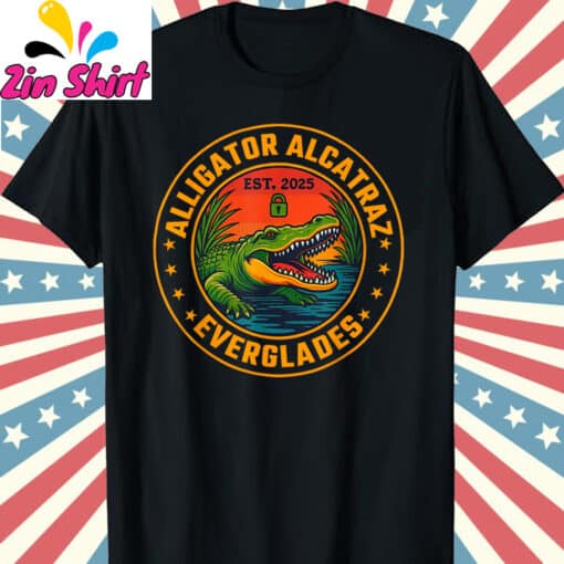 Vintage Meme Alligator Alcatraz T shirt